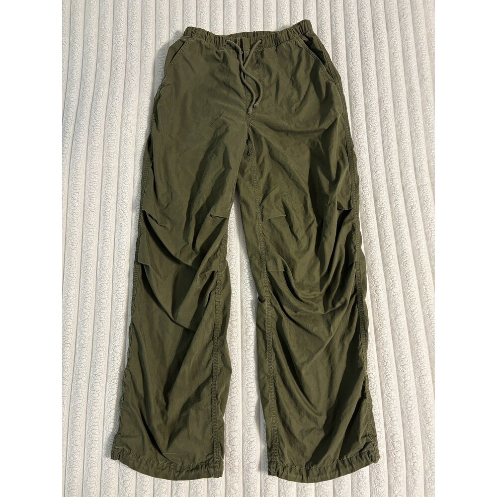 Aritzia TNA squad Parachute Pants womens XS army green grunge fall layer utility